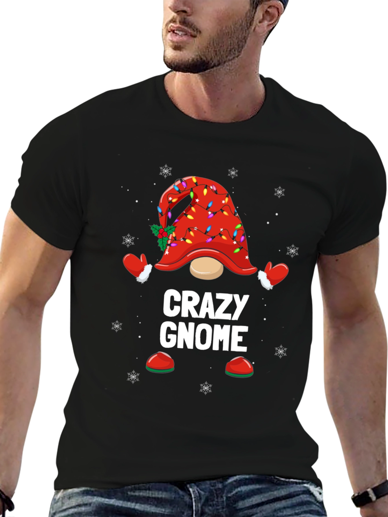 Crazy Gnome Christmas T-Shirt