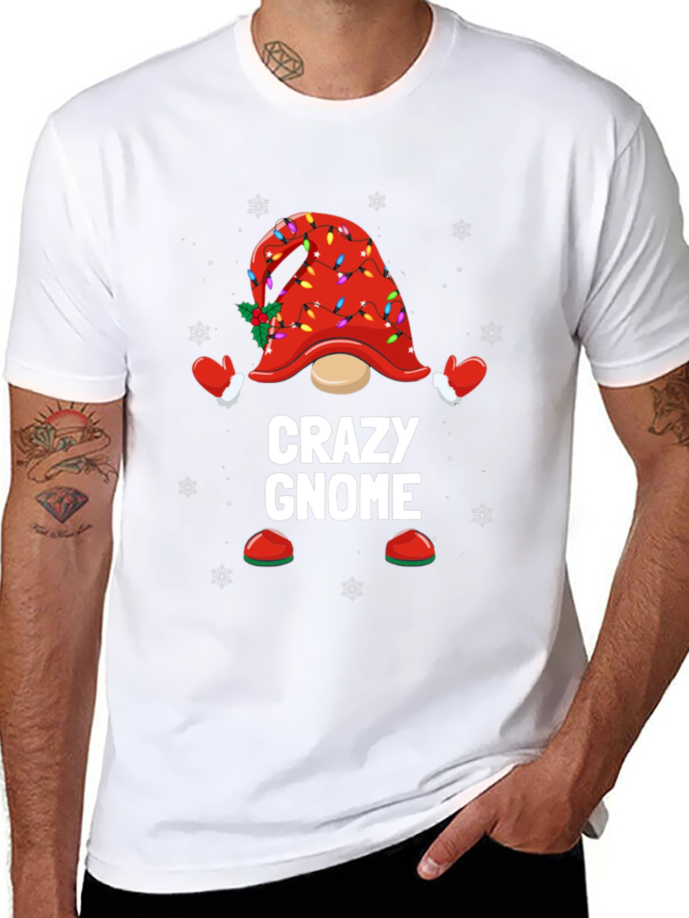 Crazy Gnome Christmas T-Shirt