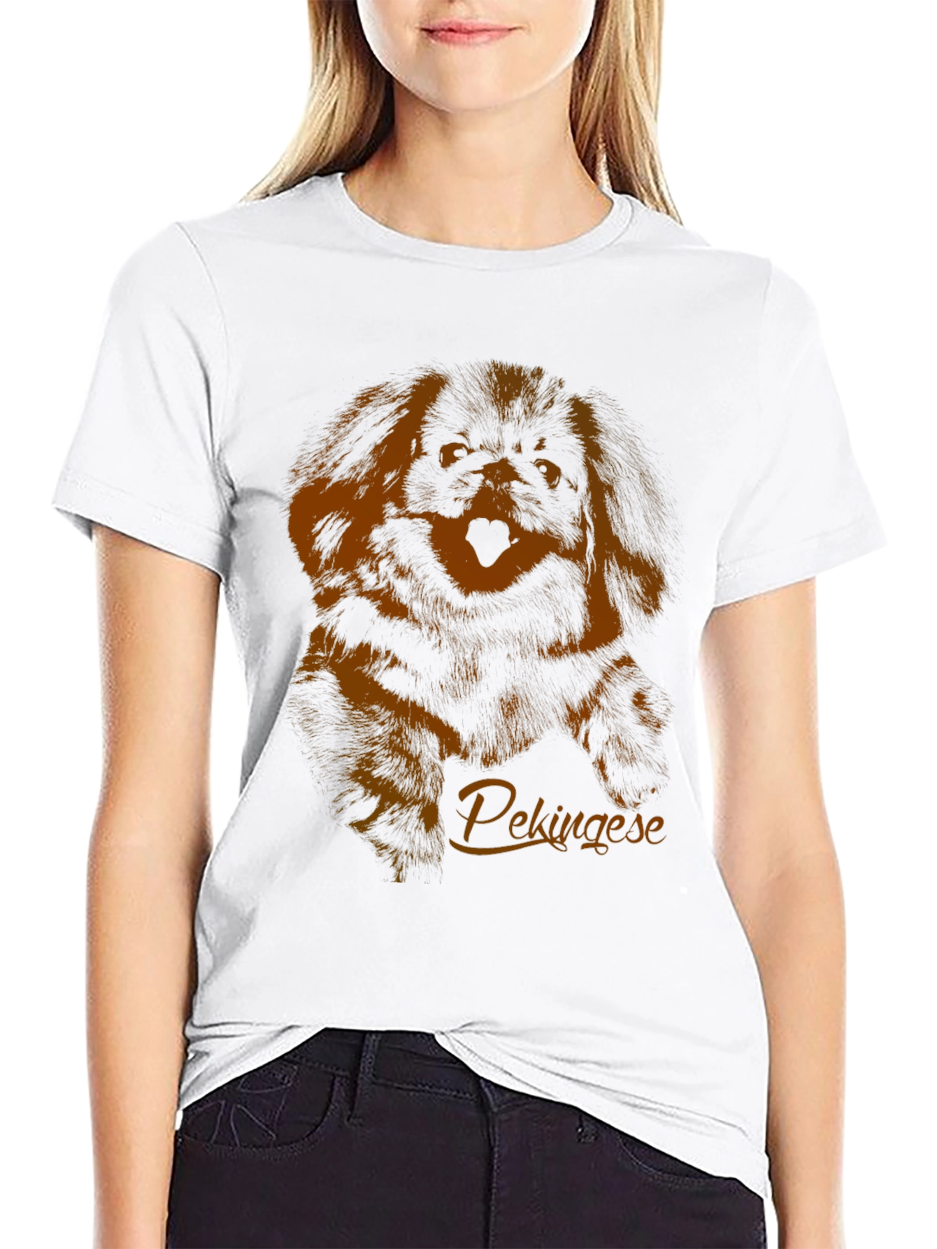 Pekingese Dog Graphic T-Shirt