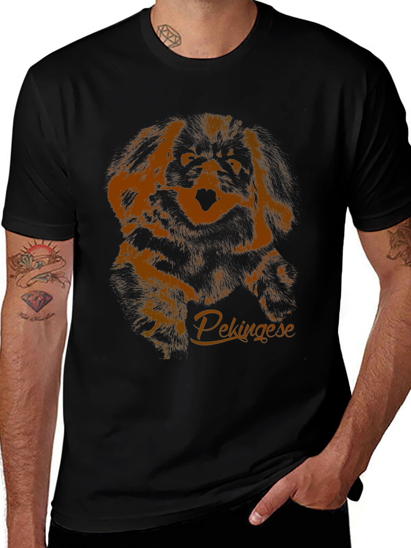 Pekingese Dog Graphic T-Shirt