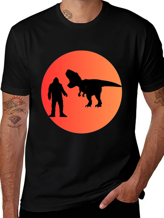 Bigfoot vs. T-Rex T-Shirt