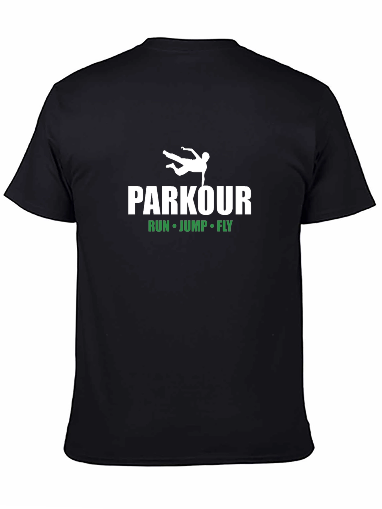 Parkour Run Jump Fly Black T-Shirt