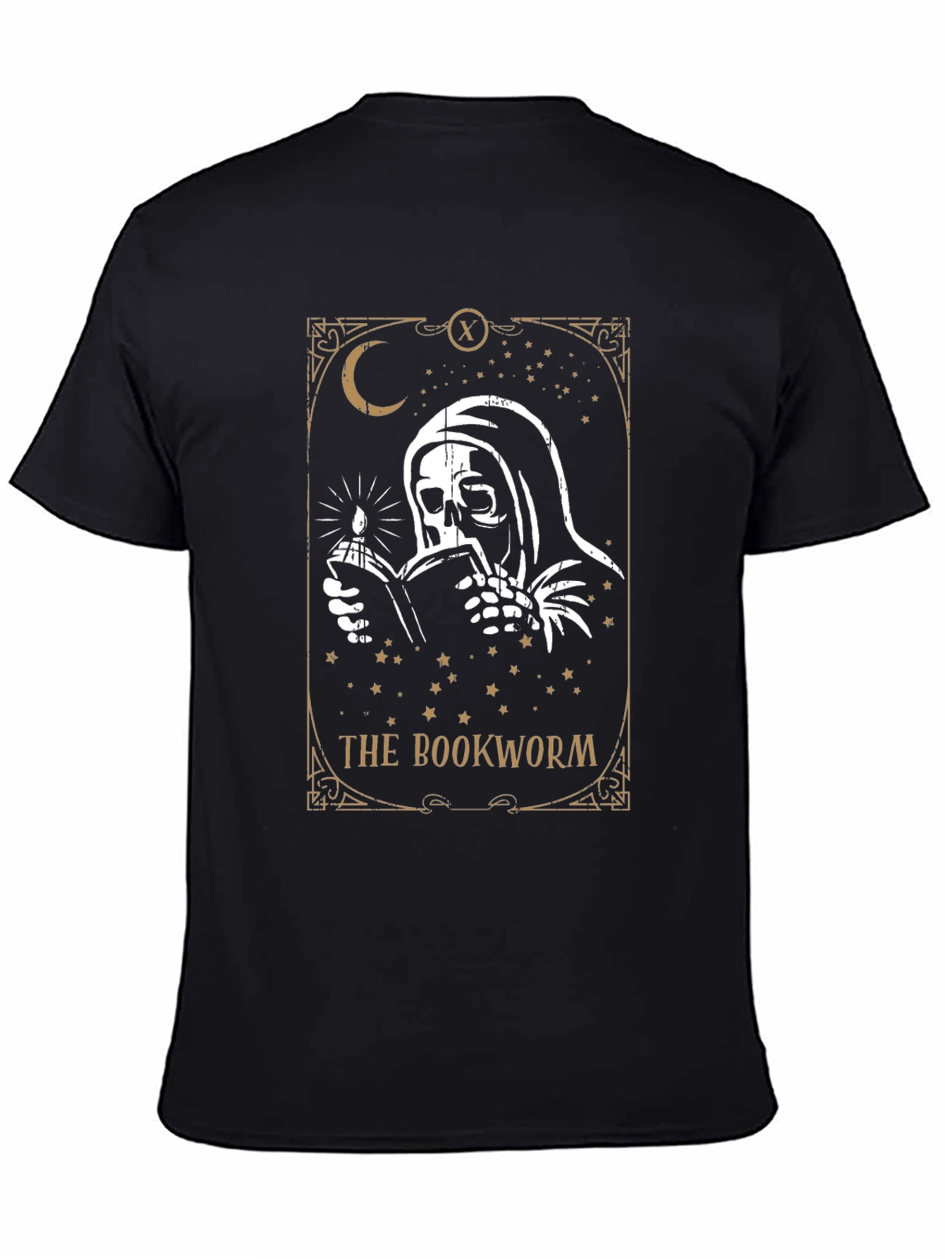 The Bookworm T-Shirt - Reading Grim Reaper Tee
