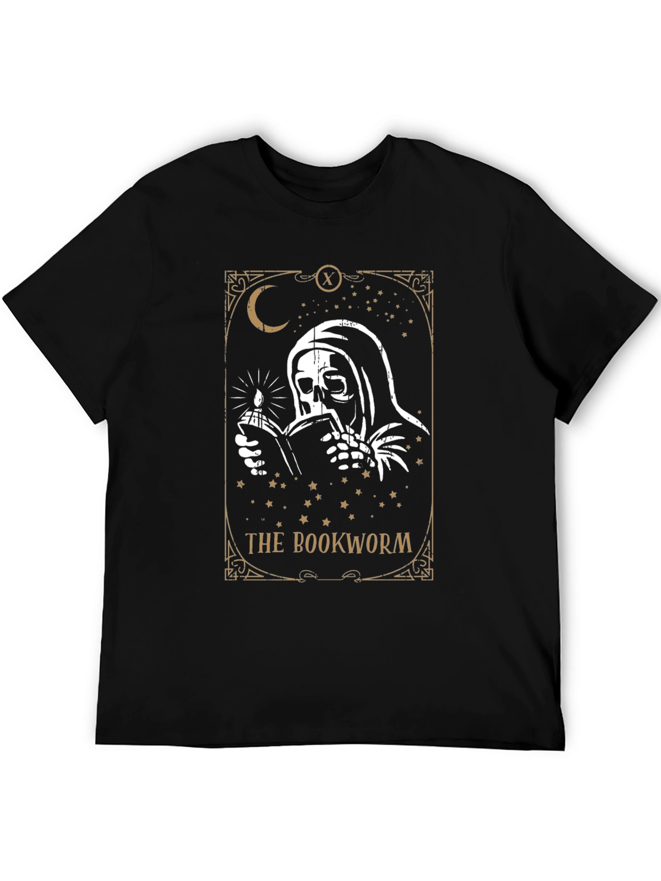 The Bookworm T-Shirt - Reading Grim Reaper Tee