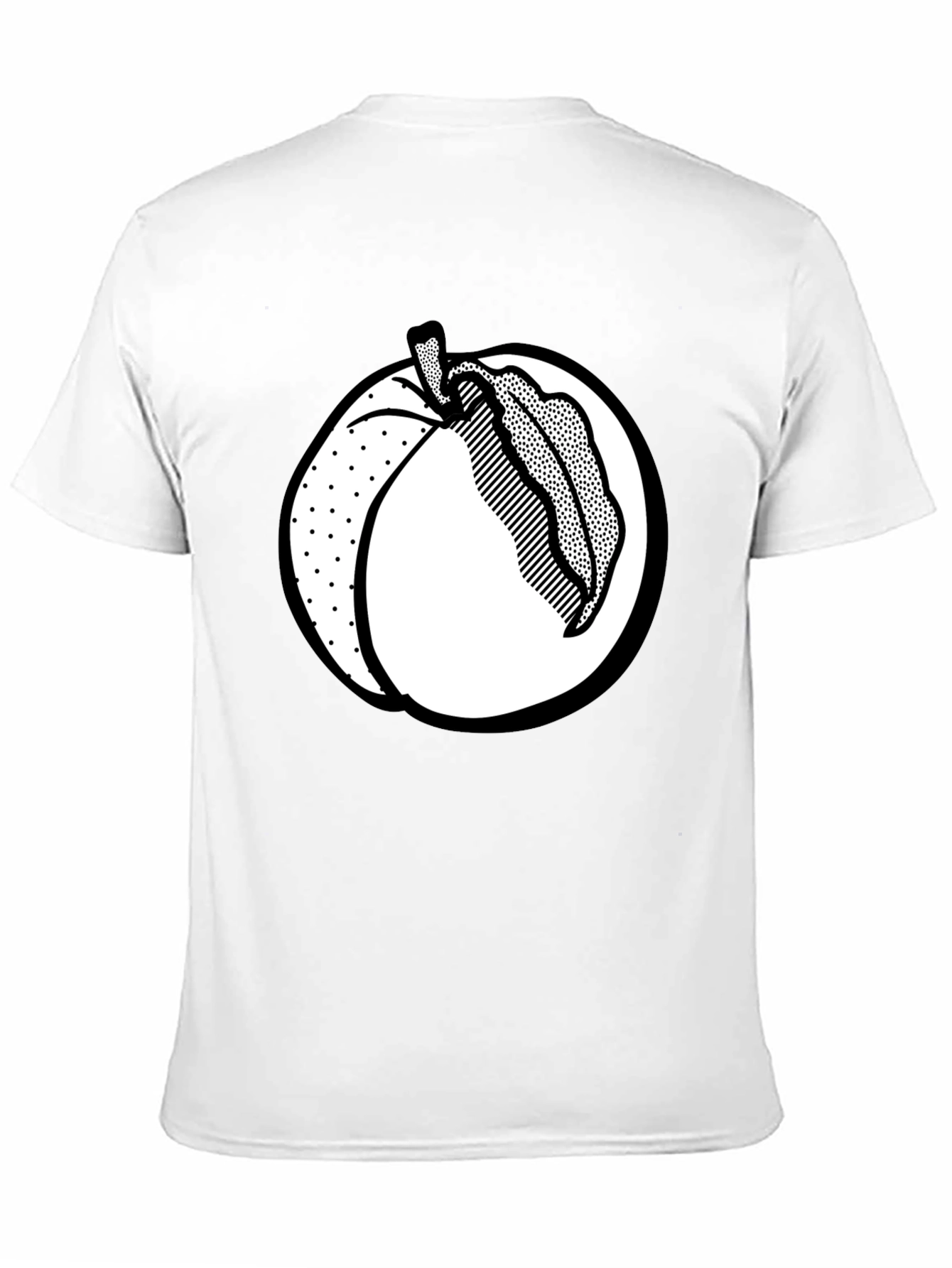 Peach Graphic Tee - Black Unisex Shirt