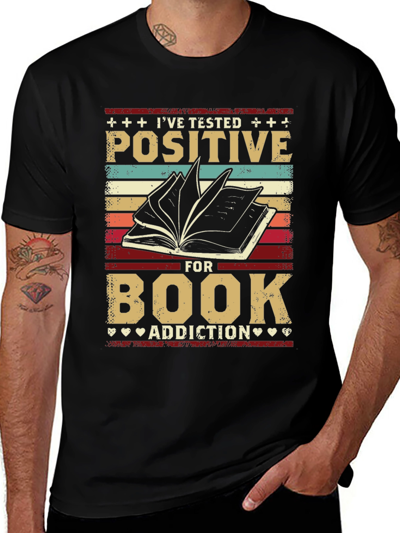 Ive Tested Positive for Book Addiction T-Shirt