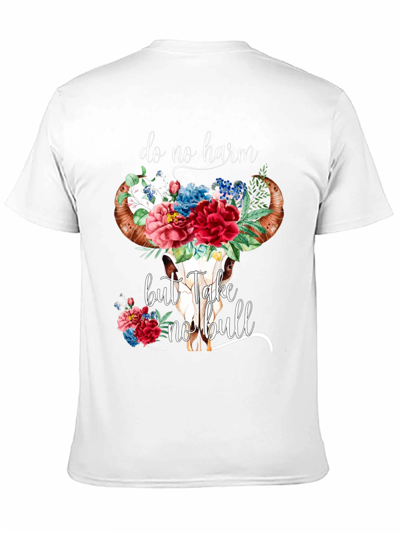 Do No Harm Bull Skull Graphic Tee