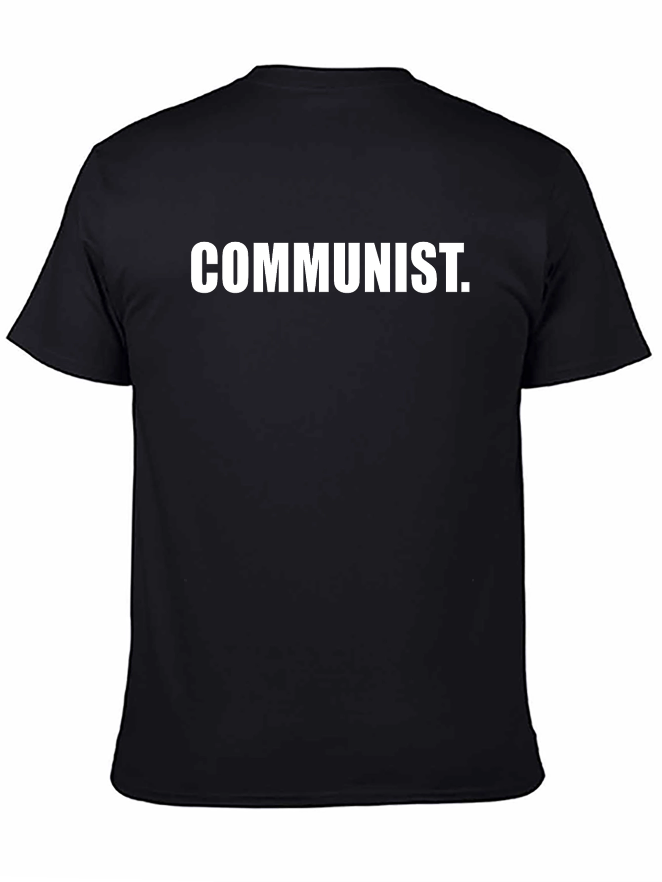 Communist Slogan Black T-Shirt