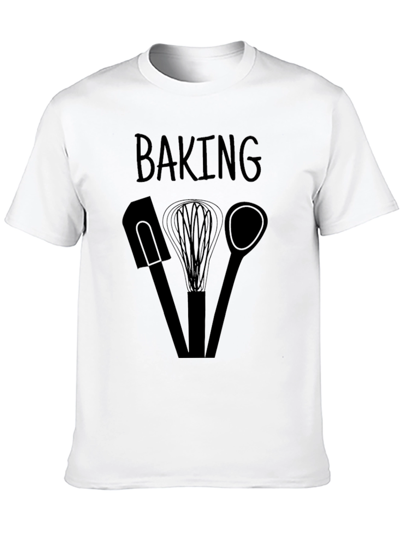 Baking Enthusiast T-Shirt - Kitchen Utensil Design