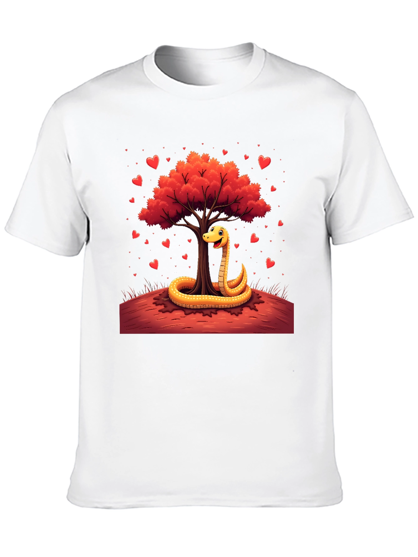 Cute Snake Tree Love T-Shirt