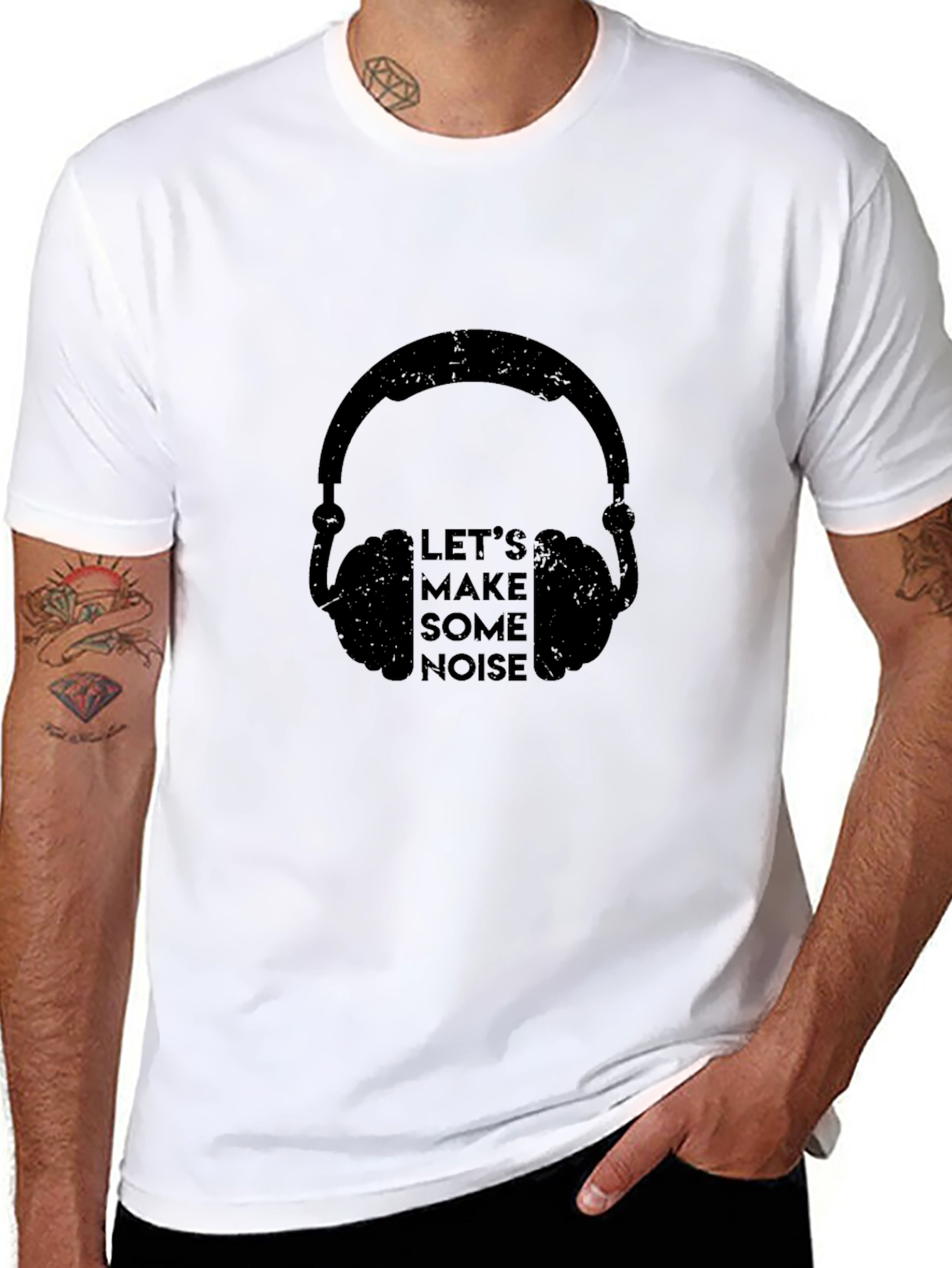 Lets Make Some Noise - Black Graphic Tee