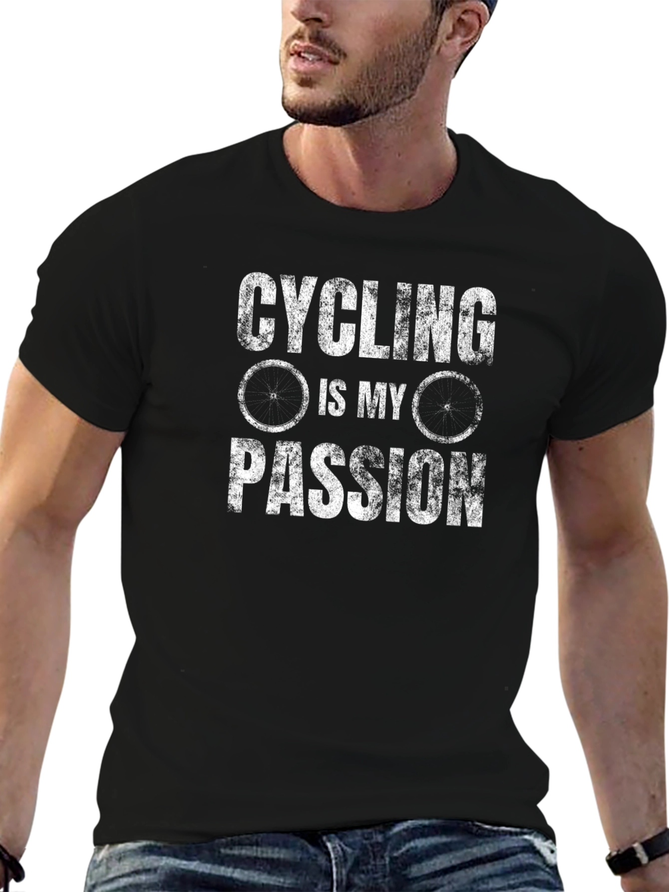 Cycling is My Passion Black T-Shirt