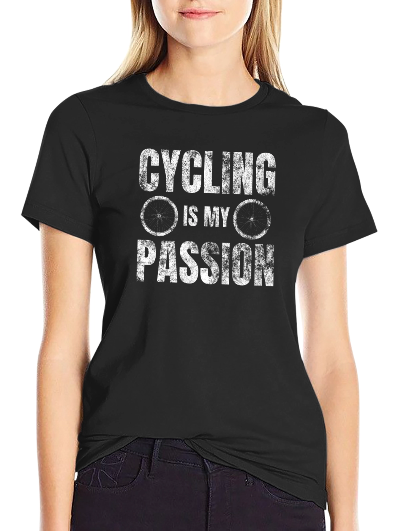 Cycling is My Passion Black T-Shirt
