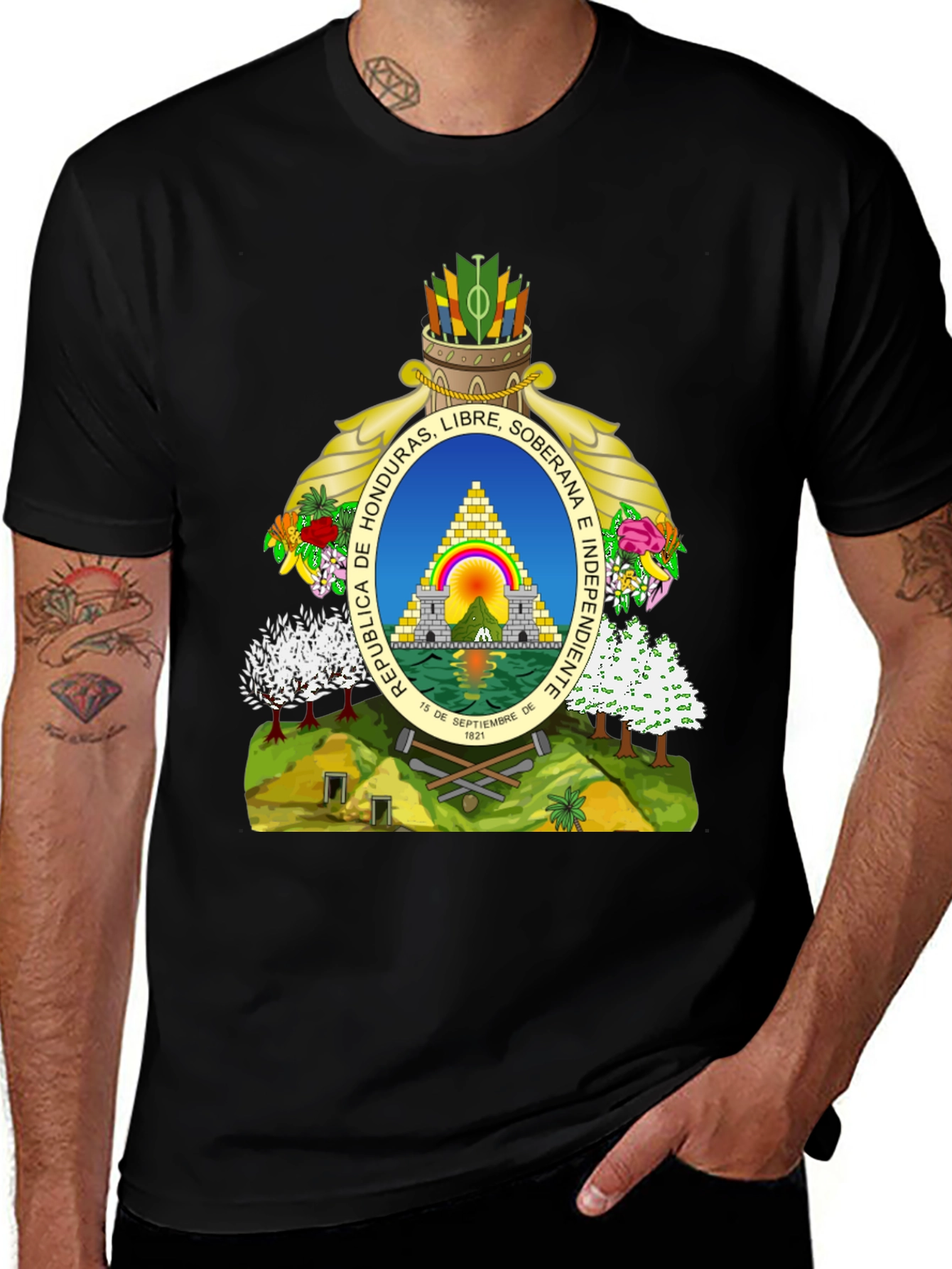 Honduras Flag Graphic T-Shirt