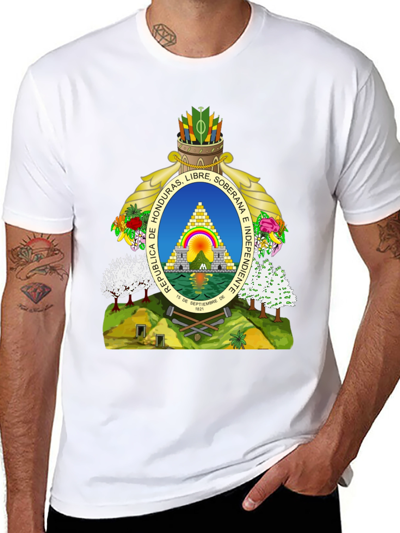 Honduras Flag Graphic T-Shirt