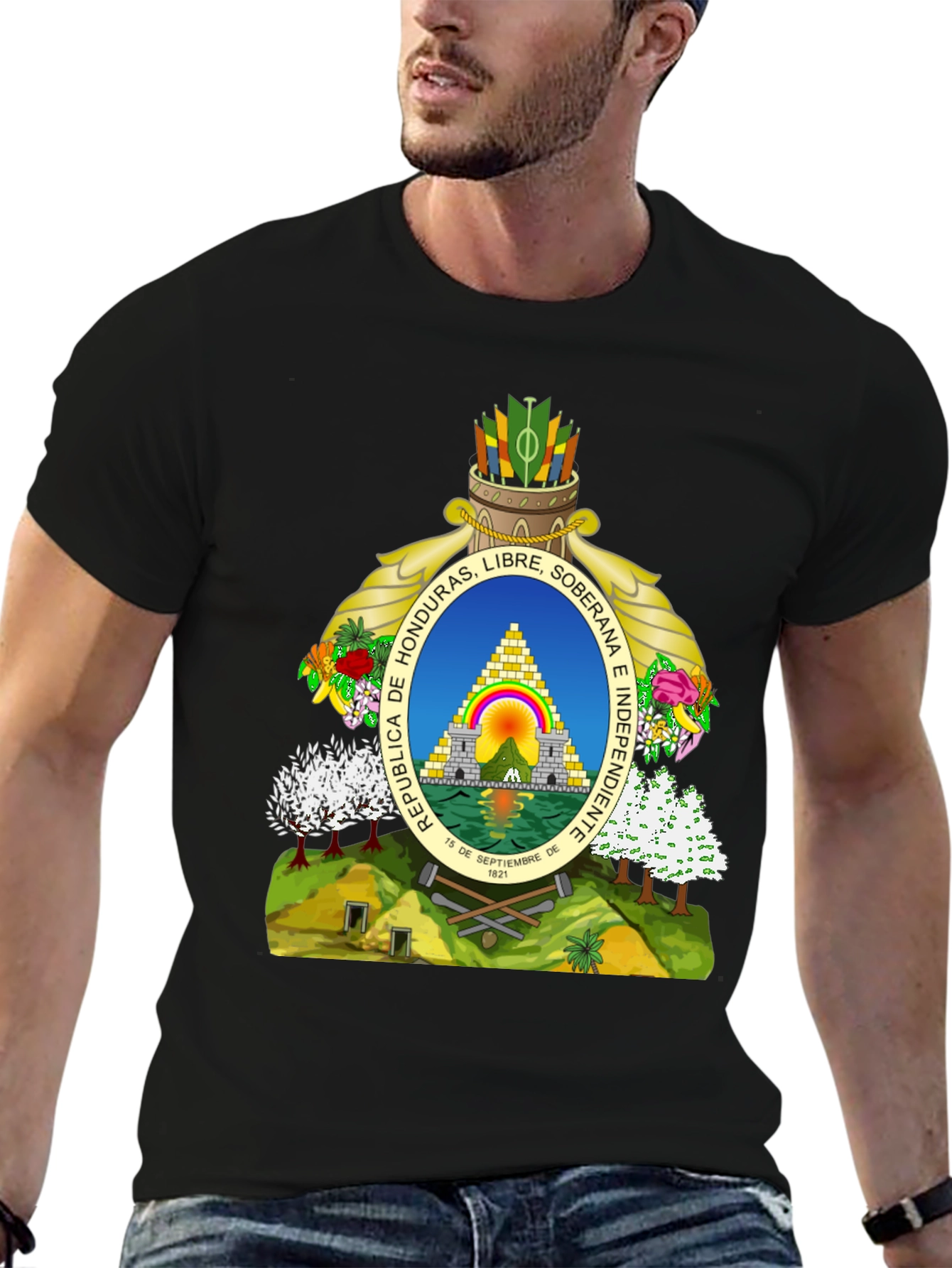 Honduras Flag Graphic T-Shirt