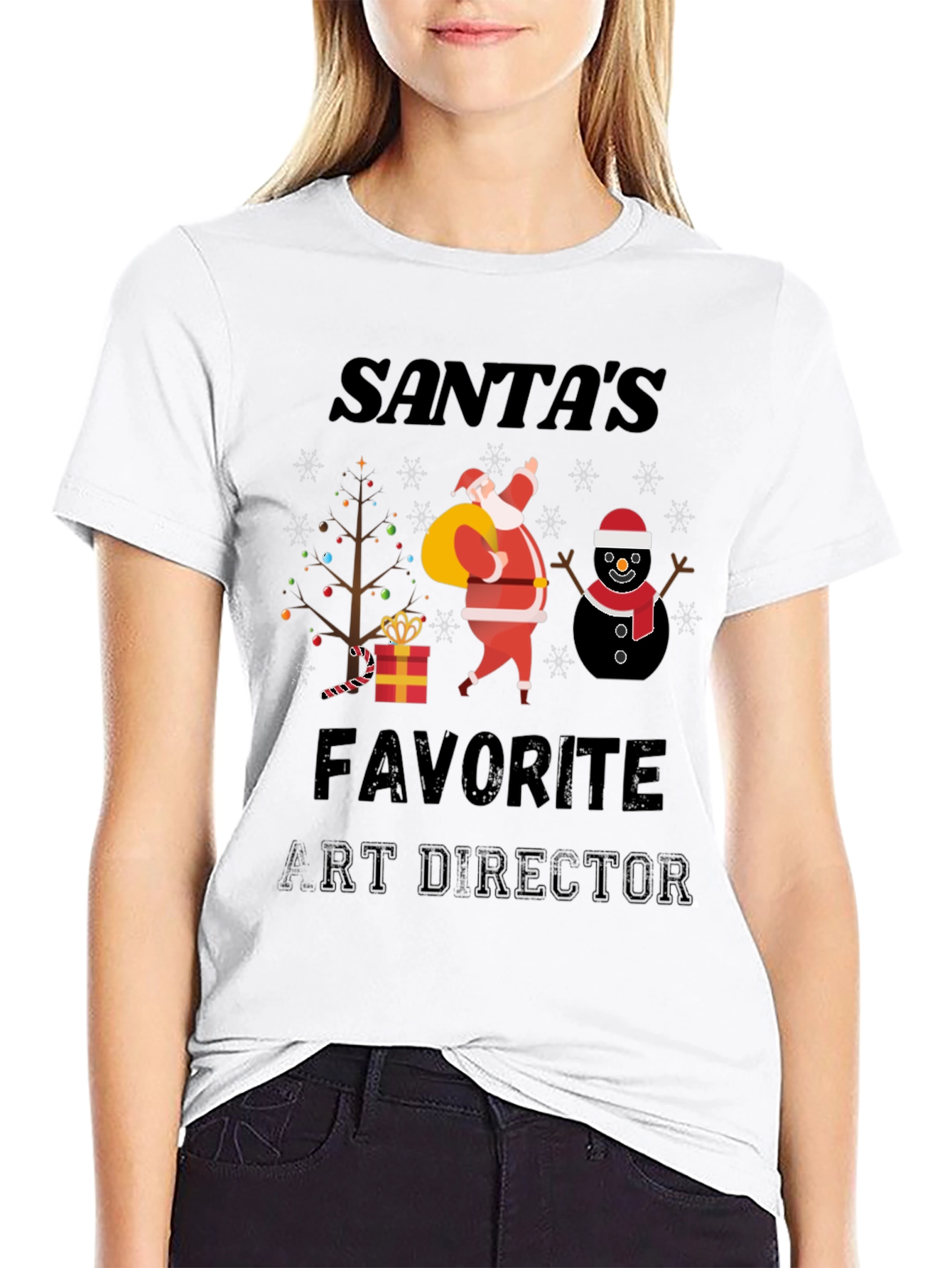 Santas Favorite Art Director Christmas T-Shirt