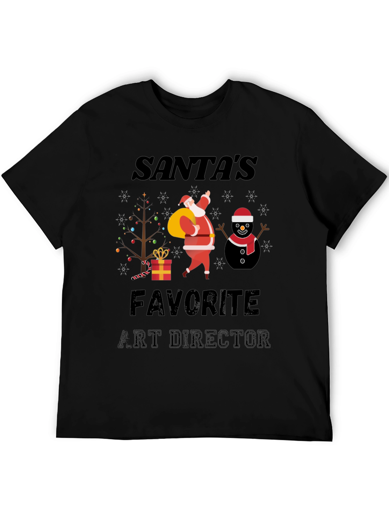 Santas Favorite Art Director Christmas T-Shirt