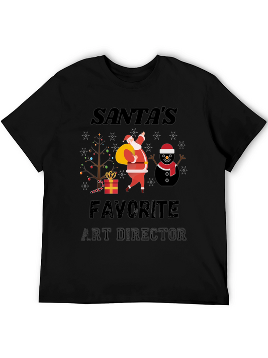 Santas Favorite Art Director Christmas T-Shirt