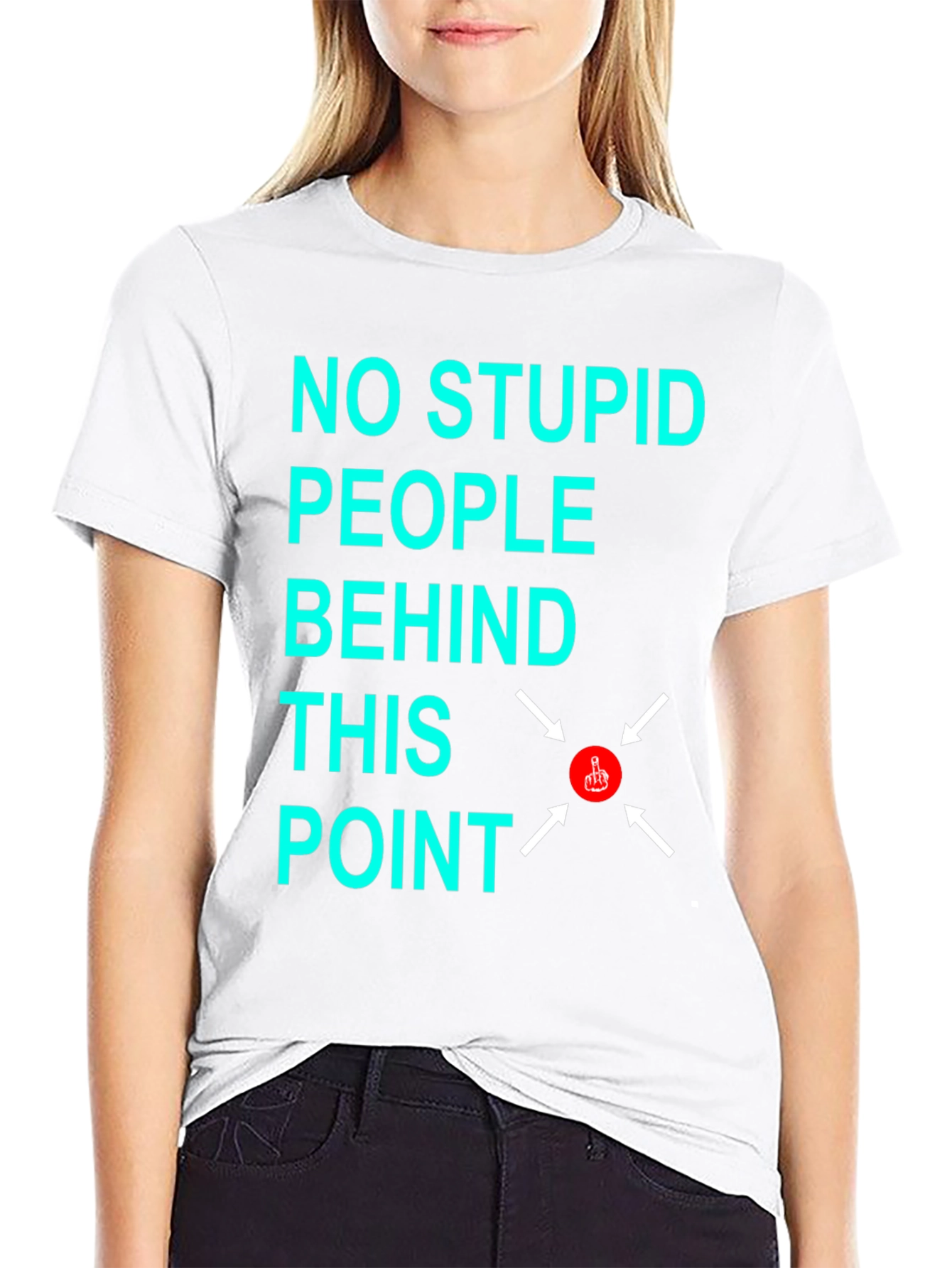 No Stupid People Graphic T-Shirt