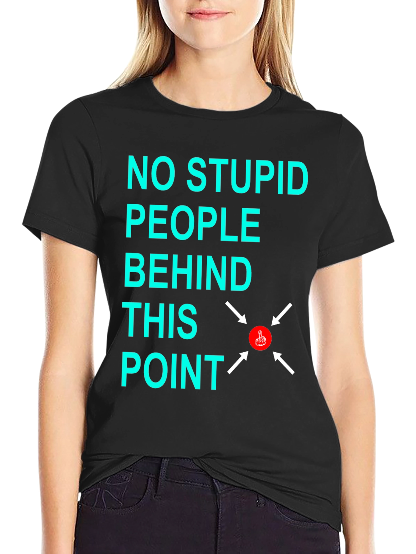No Stupid People Graphic T-Shirt