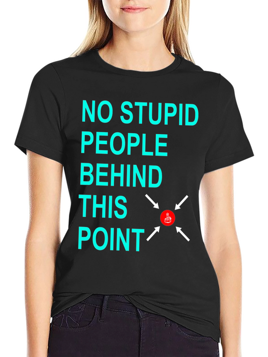 No Stupid People Graphic T-Shirt