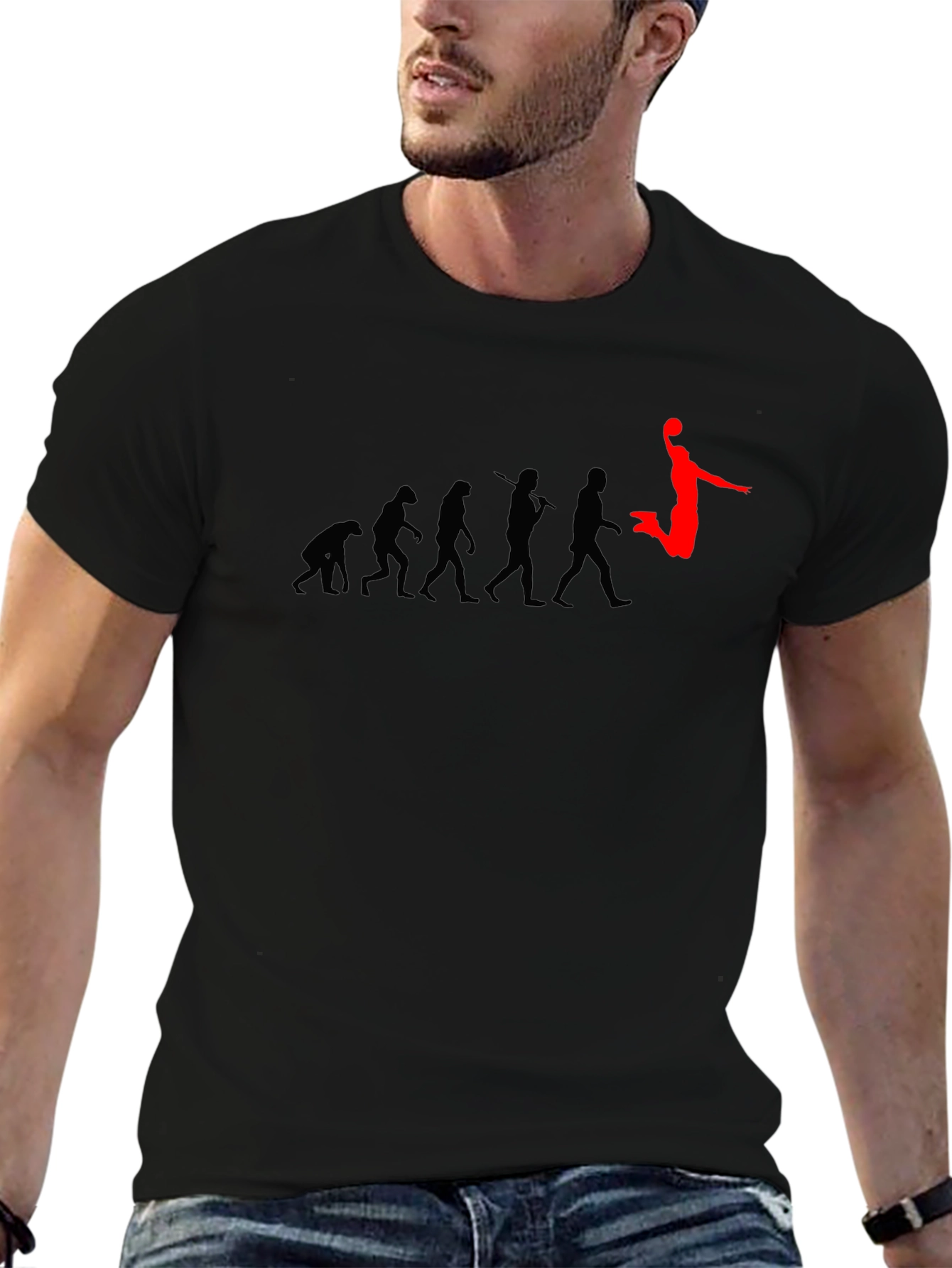 Evolution of Dunk Black Tee