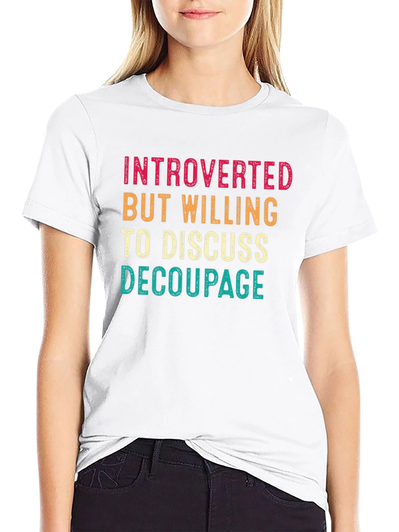 Introverted Decoupage Graphic Tee