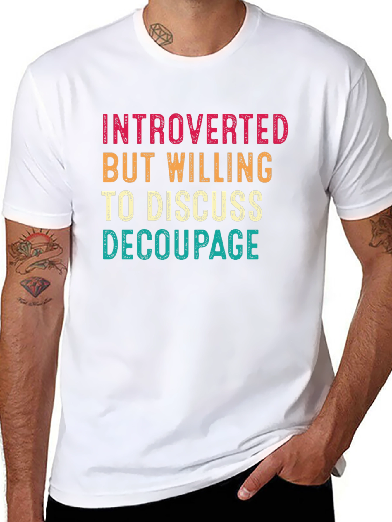 Introverted Decoupage Graphic Tee