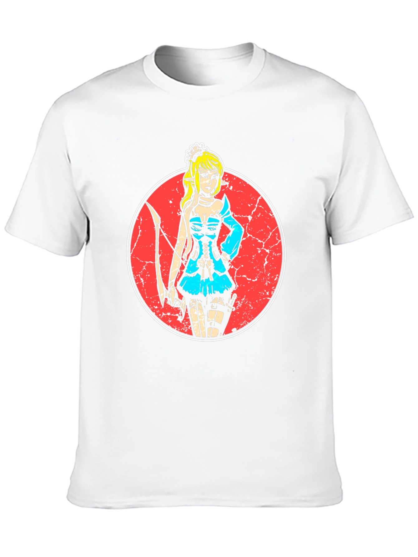 Elf Archer Graphic Tee - Stylish Black T-Shirt