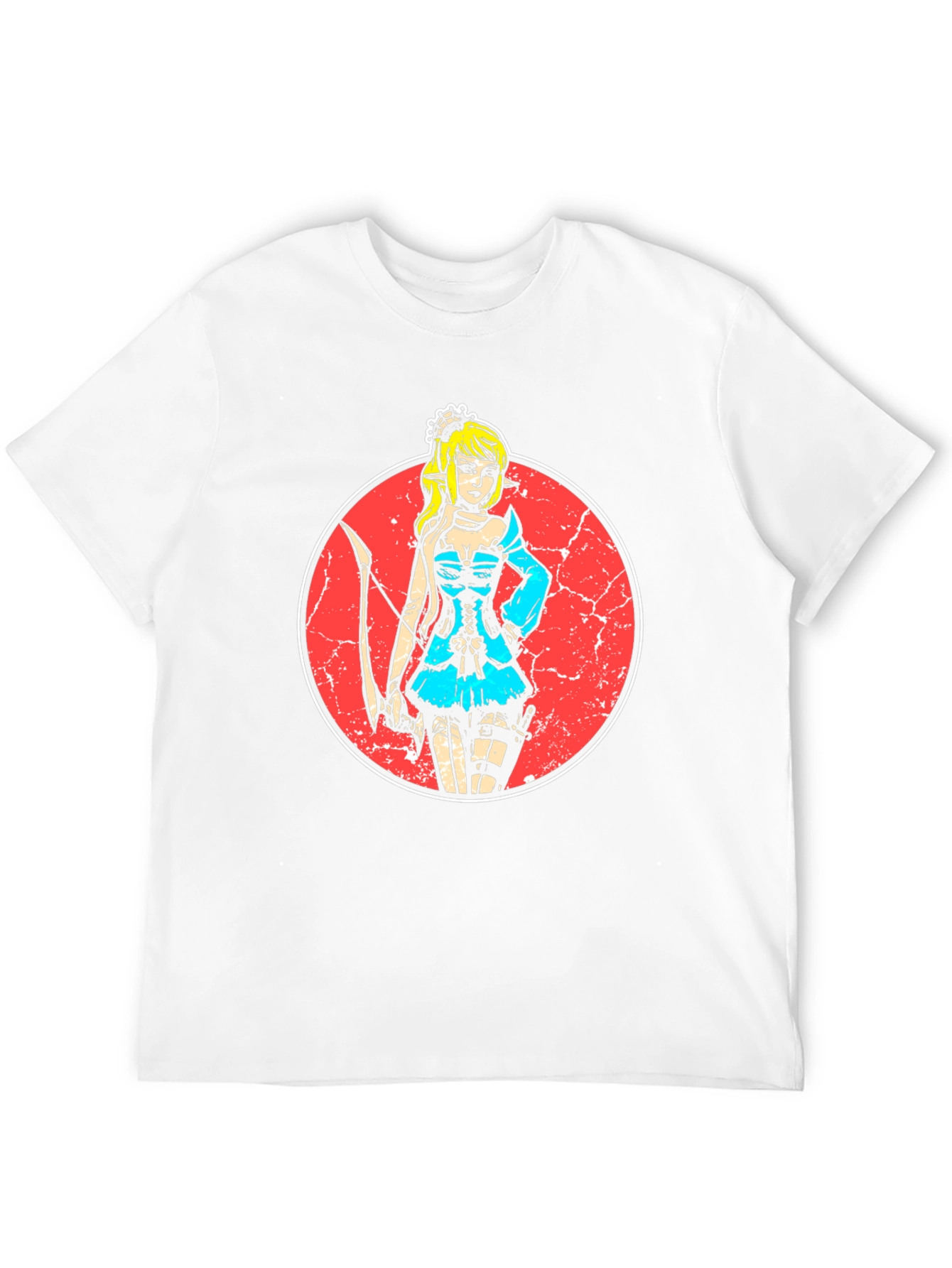 Elf Archer Graphic Tee - Stylish Black T-Shirt