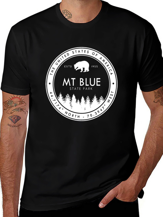 MT. Blue State Park T-Shirt - Black Bear Design