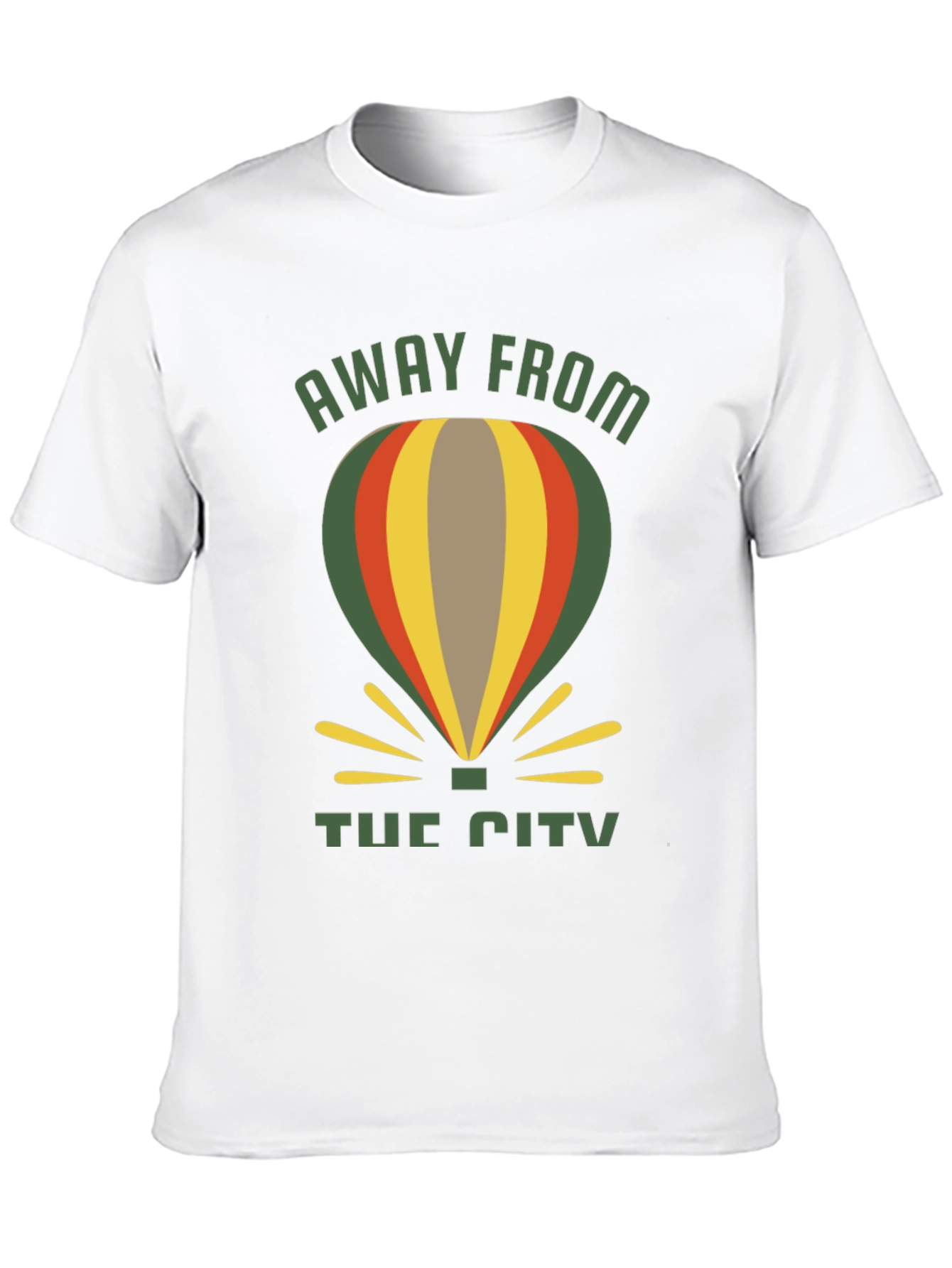 Away From The City Hot Air Balloon T-Shirt