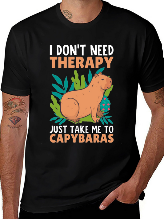 Capybara Therapy Graphic Tee