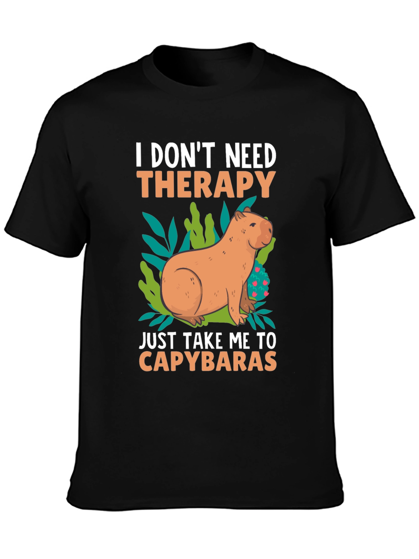 Capybara Therapy Graphic Tee