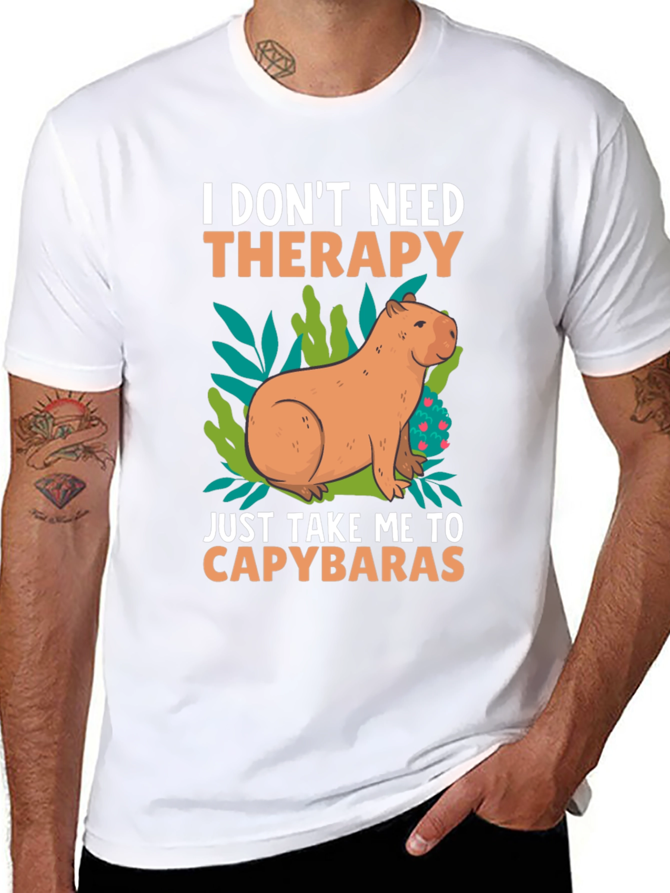 Capybara Therapy Graphic Tee