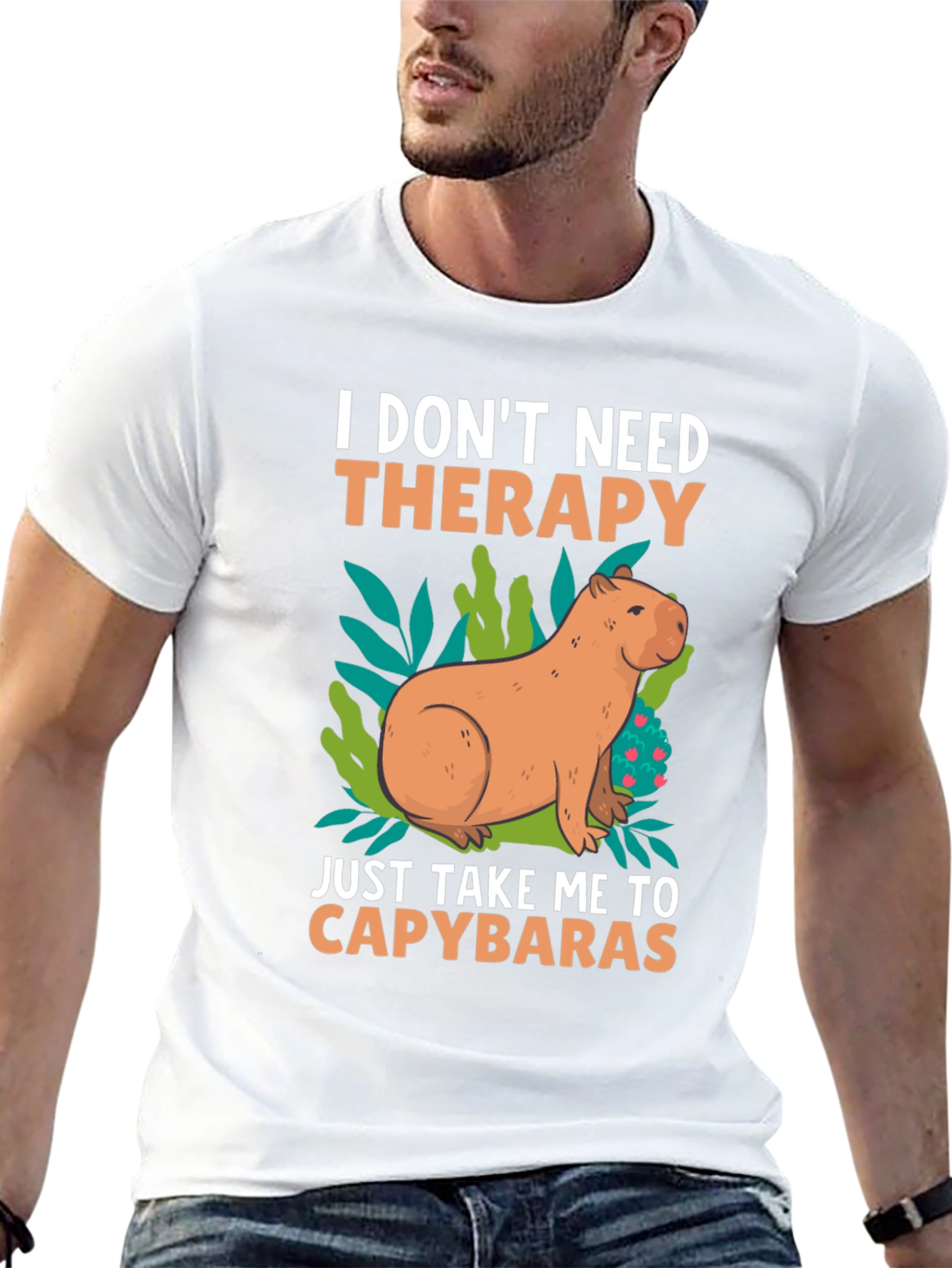 Capybara Therapy Graphic Tee