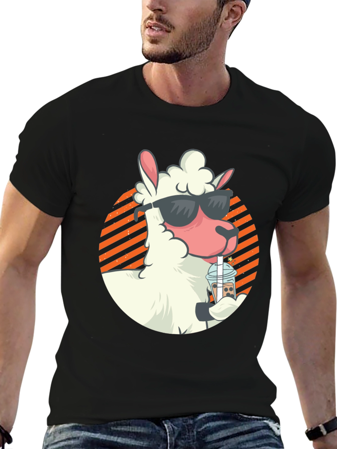 Cool Llama Bubble Tea Graphic Tee