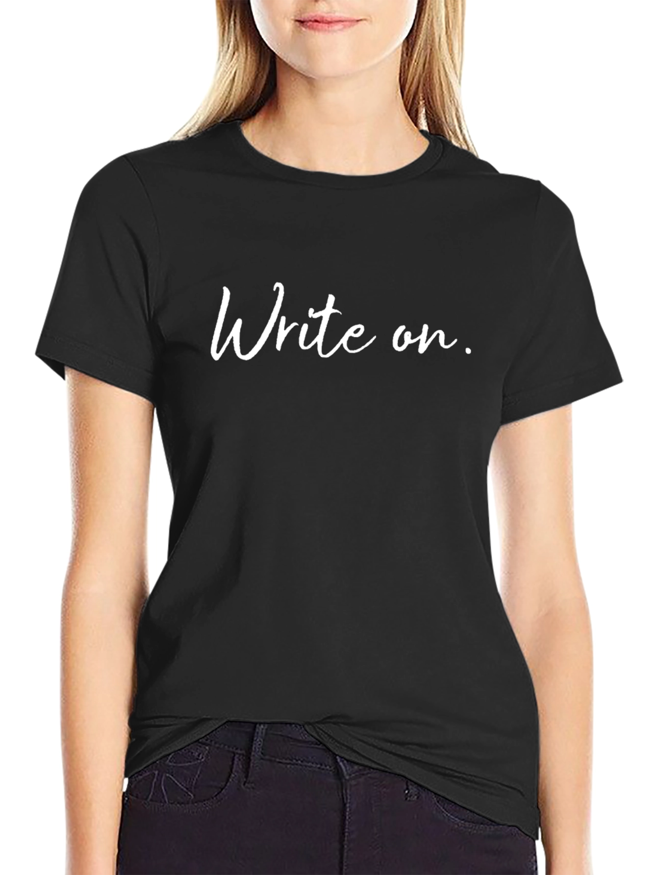 Write On Black T-Shirt