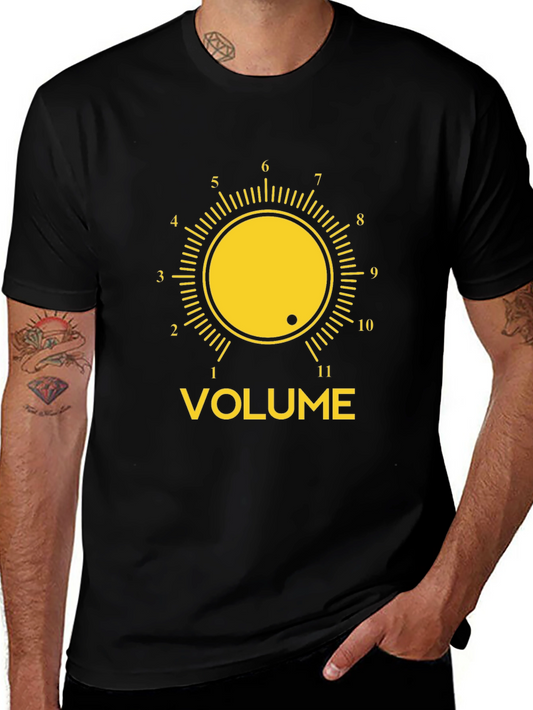 Volume Knob Graphic Tee - Black T-Shirt