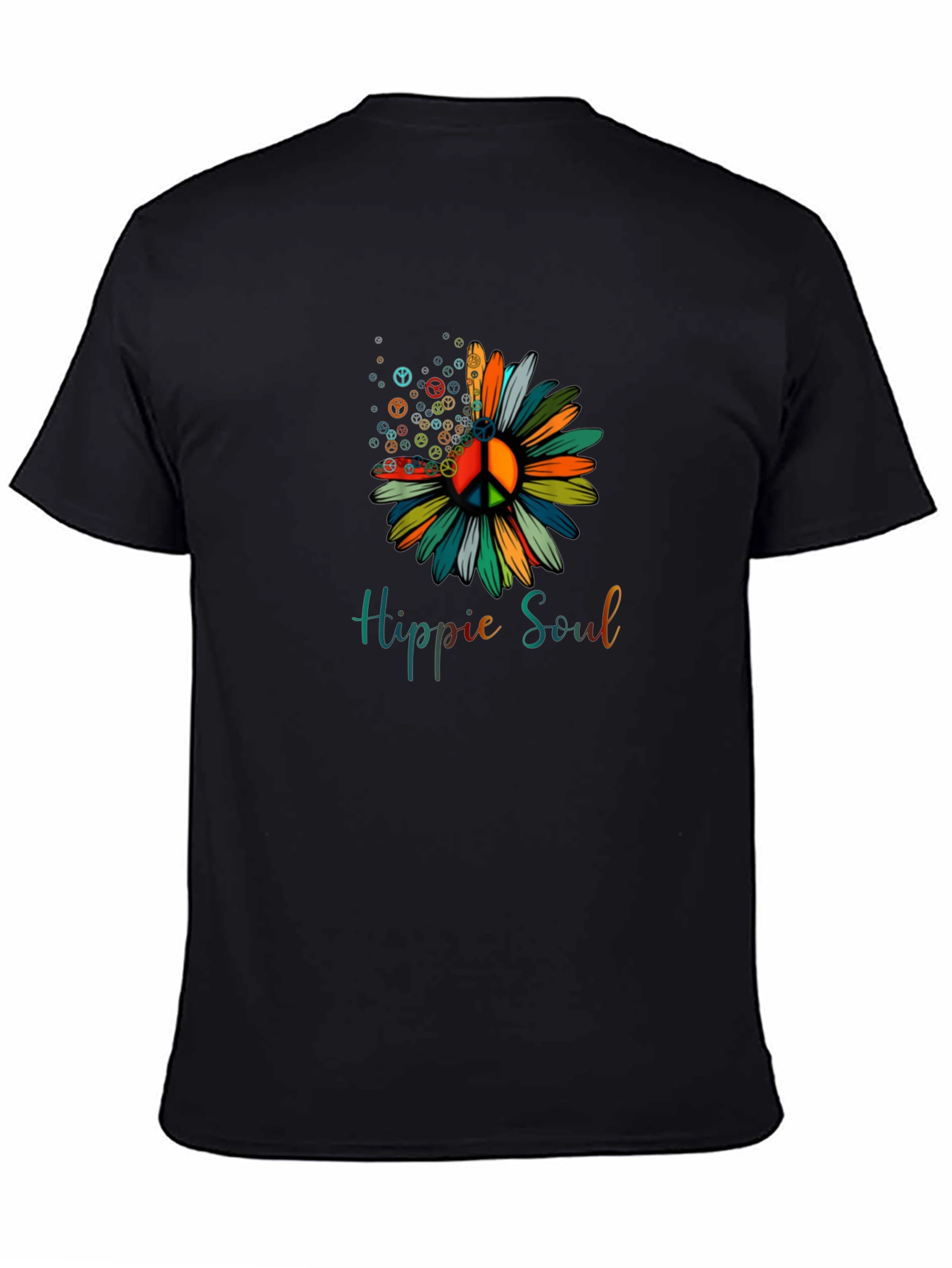 Hippie Soul Peace Sign Flower Graphic Tee