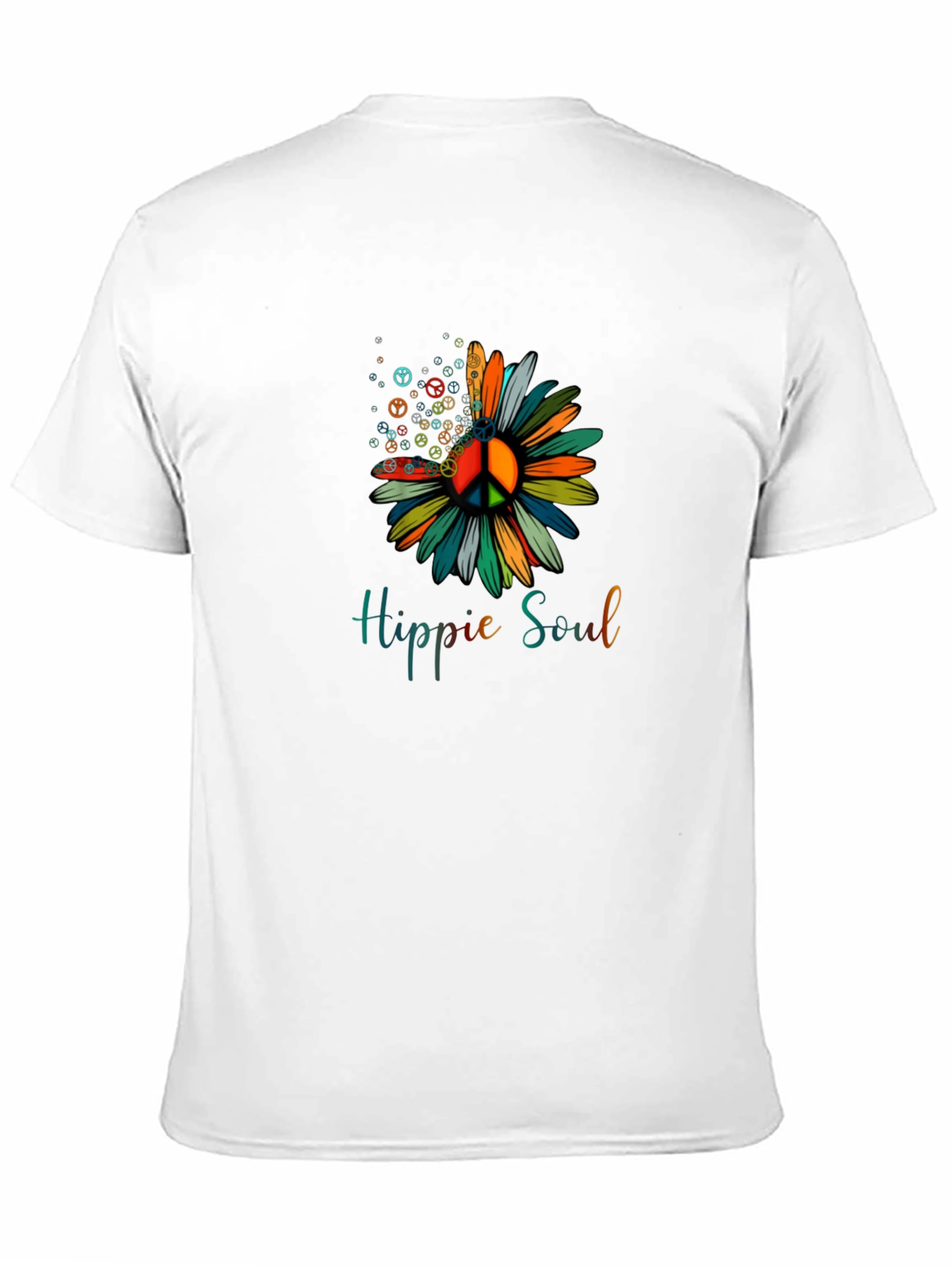 Hippie Soul Peace Sign Flower Graphic Tee