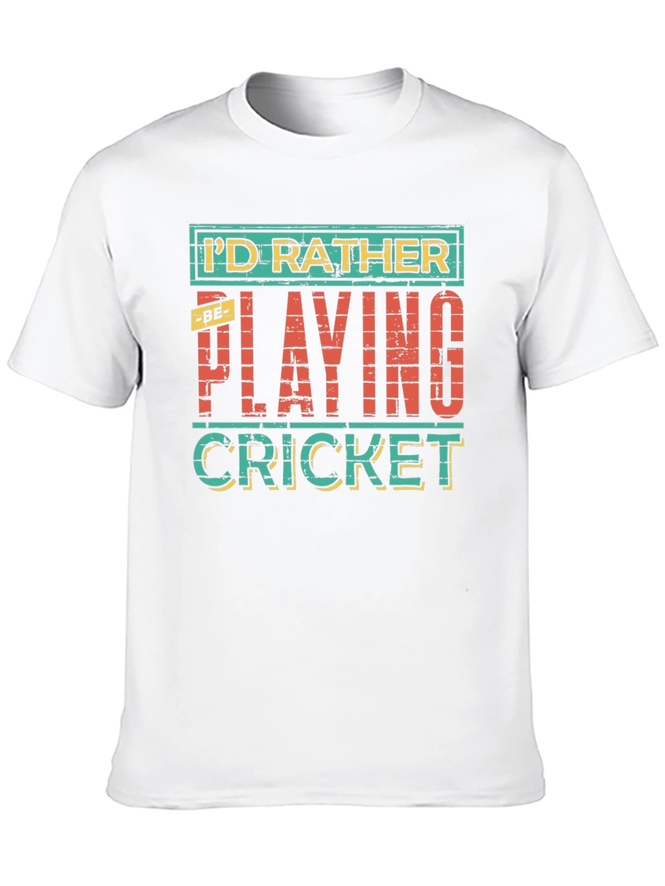 Id Rather Be Playing Cricket T-Shirt