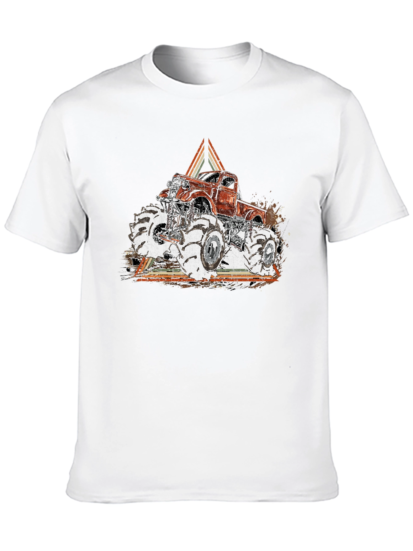 Monster Truck Graphic Tee - Black Cotton Blend