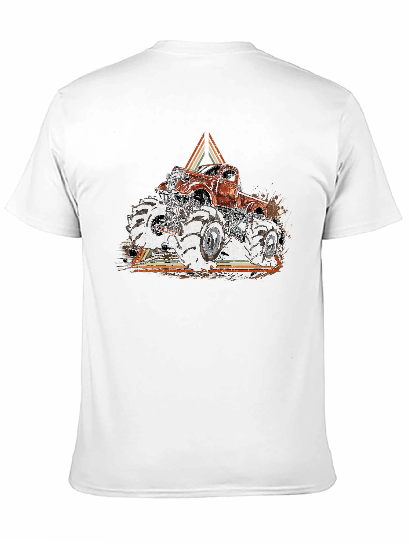 Monster Truck Graphic Tee - Black Cotton Blend