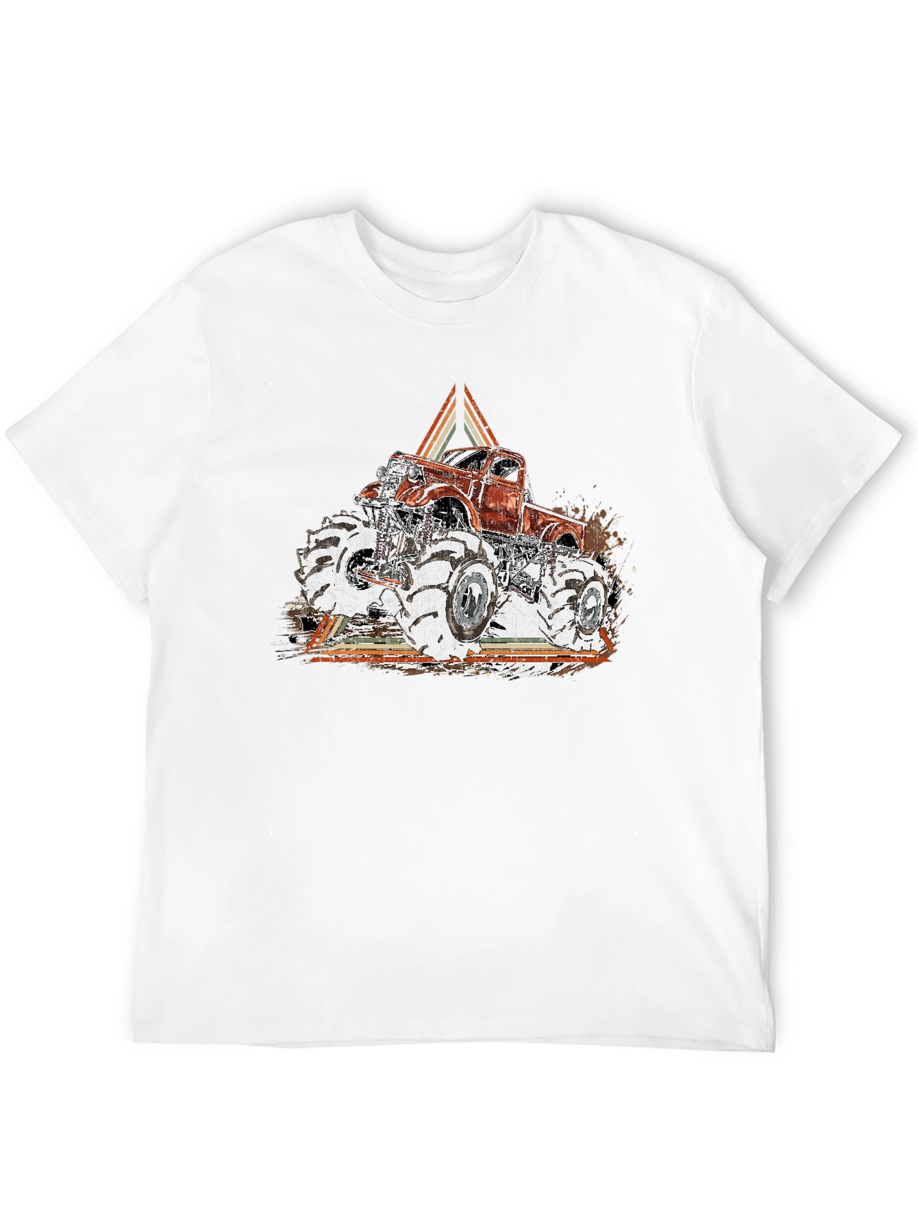 Monster Truck Graphic Tee - Black Cotton Blend