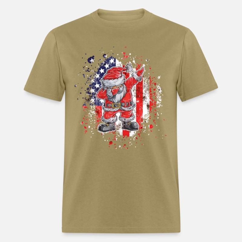 Santa With American Flag