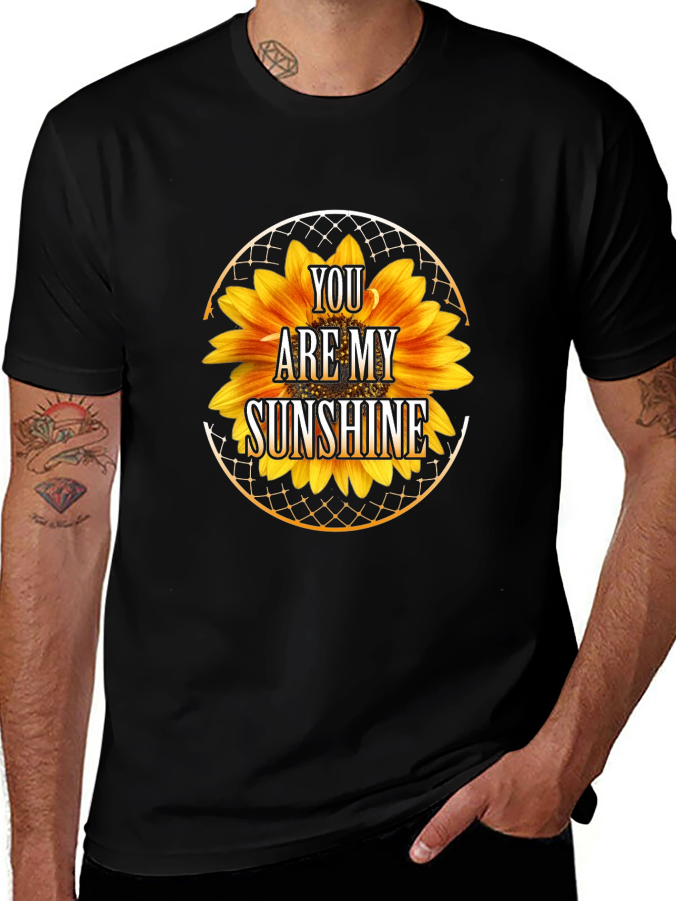 You Are My Sunshine Sunflower Graphic T-Shirt