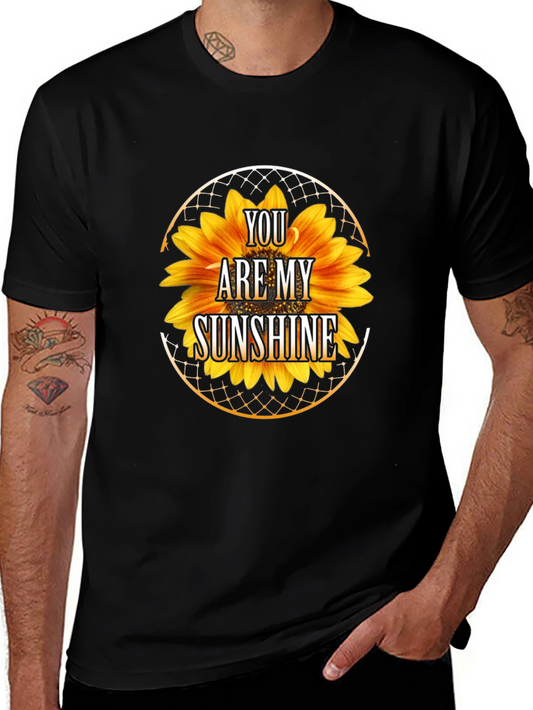 You Are My Sunshine Sunflower Graphic T-Shirt