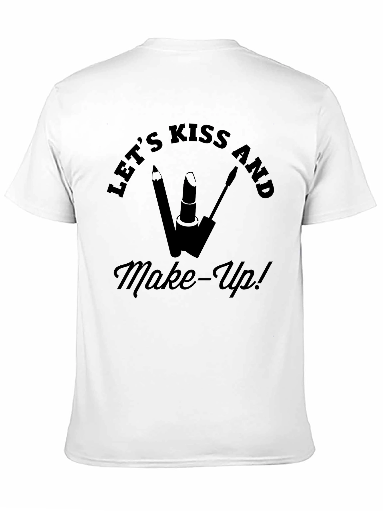 Lets Kiss & Make-Up! Black T-Shirt